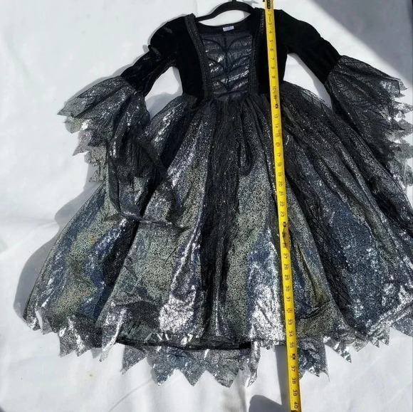 Spirit Costume Girls Dress Black and Silver Size Small - Picture 5 of 8